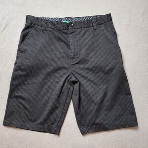 Fox Racing Chino Short Mens 36 Regular Fit Mid Rise Pockets Striped